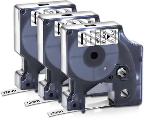 6PK Compatible for DYMO D1 12mm Color Label Tape (45013 45010 45016 45017 45018 45019) D1 12mm Refills Color Combo Set for Dymo Labelmanager 280 160 360D 450 Duo, 1/2In x 23Ft in Saudi Arabia
