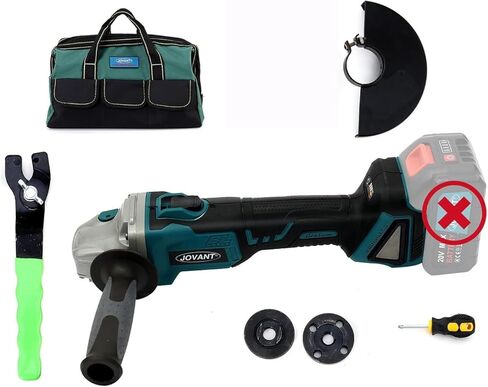 Grinder Tool 5" Cordless Power Grinder Power Angle Grinders with 20V Battery and Charger Brushless Motor for Metal Cutting/Polishing/Sharpening/Removing Rust in Kuwait