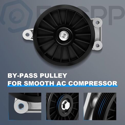 ECCPP A/C ضاغط تجاوز البكرة 34163 بديل متين لأداء التيار المتردد السلس يناسب 1987-1988 لبويك سنشري 2.8L in Saudi Arabia