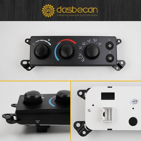 Dasbecan 55057079AB HVAC وحدة التحكم في المناخ، لوحة التحكم في التكييف، سخان تيار متردد متوافق مع 2006-2008 دودج رام 1500 2500 3500 2008-2011 داكوتا يستبدل # P55056569AD P55056569AC in Saudi Arabia