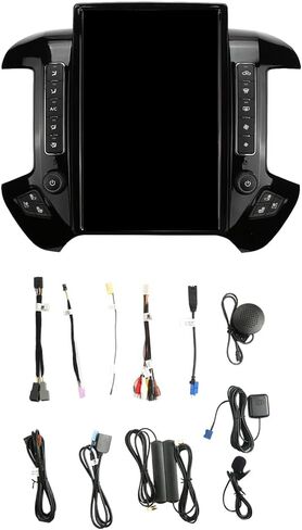 ستيريو سيارة بشاشة عمودية Android 13 لسيارة شيفروليه سيلفرادو جي إم سي سييرا 2013-2019 وحدة رأس بديلة لترقية الراديو Android auto Bluetooth carplay GPS Navigation (OEM شاشة 8 بوصة) in Kuwait