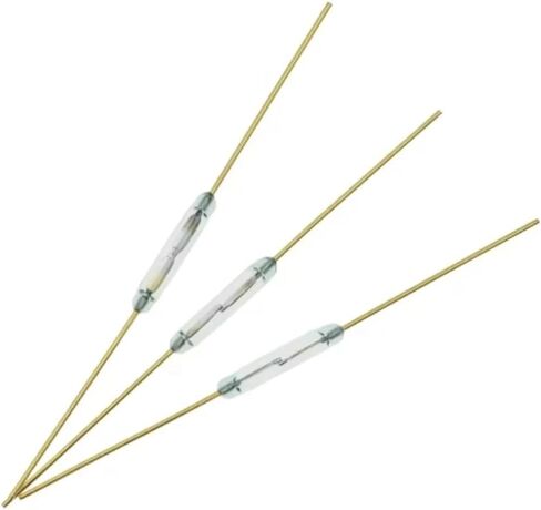 50Pcs/lot Switch 1.8 * 10mm Magnetic Control Switch MKA10110 Green Glass Switches Glass Normally Open NO Contact in Kuwait