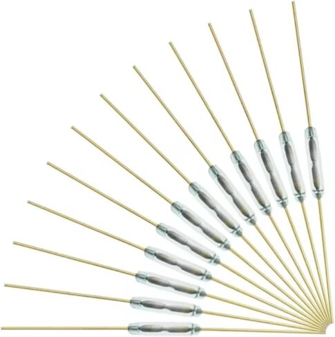 50Pcs/lot Switch 1.8 * 10mm Magnetic Control Switch MKA10110 Green Glass Switches Glass Normally Open NO Contact in Kuwait