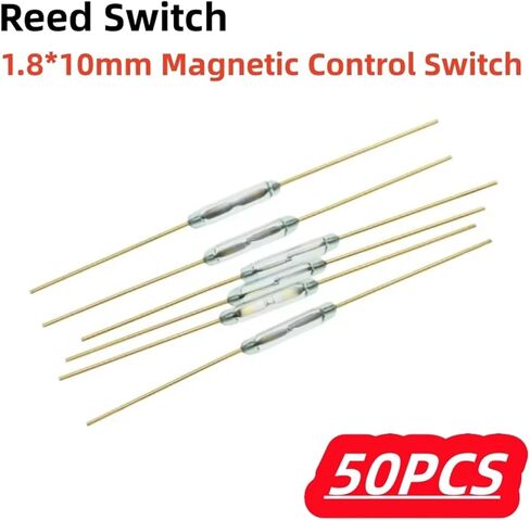 50Pcs/lot Switch 1.8 * 10mm Magnetic Control Switch MKA10110 Green Glass Switches Glass Normally Open NO Contact in Kuwait