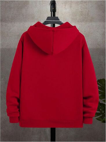SHENHE Men's Drawstring Zip Up Hoodie Casual Drop Shoulder Hooded Sweatshirt with Pocket in Saudi Arabia