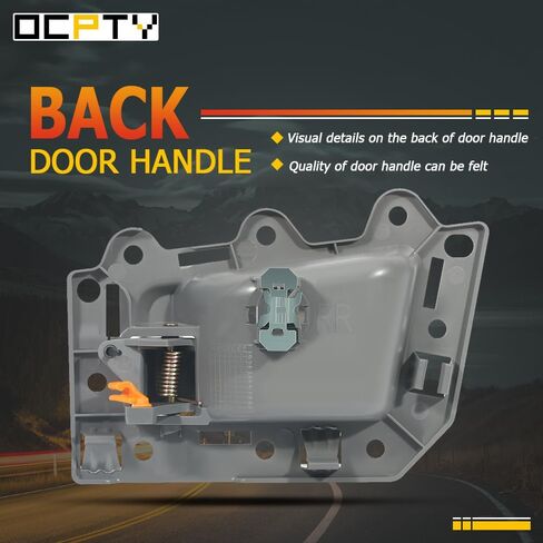 OCPTY Door Handle Interior Rear Right Passenger Side Replacement fit 2005-2011 for Jeep Grand Cherokee Gray in Saudi Arabia
