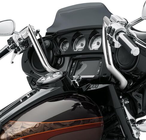 Wsays 12 "Ape المقاود السلكية مسبقًا 1.25 بوصة قطر Bagger Bar-Sharp متوافق مع Harley Touring Street Electra Glide Ultra Limited Tri Glide مع Batwing Fairing 2014-2023، كروم in Saudi Arabia