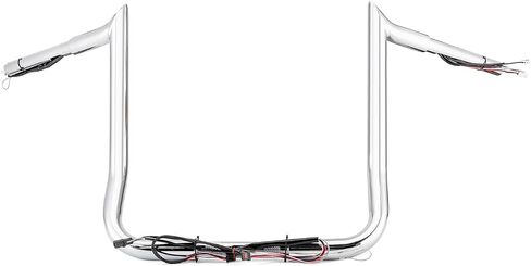 Wsays 12 "Ape المقاود السلكية مسبقًا 1.25 بوصة قطر Bagger Bar-Sharp متوافق مع Harley Touring Street Electra Glide Ultra Limited Tri Glide مع Batwing Fairing 2014-2023، كروم in Saudi Arabia