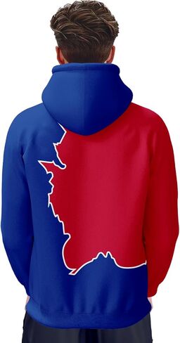 SEAGGS Football Hoodies City Skull Hooded Sweatshirt Halloween Deco Long Sleeve Pullover Team Spirit Gift for Men Women in Saudi Arabia
