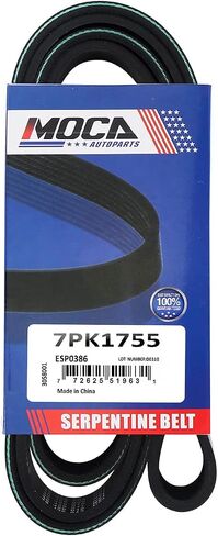 MOCA 7PK1755 EPDM Serpentine Belt fits 2004-2008 for Acura TSX 2.4L (Accessory Drive), 2007-2009 for Honda CR-V 2.4L (Accessory Drive) in Saudi Arabia