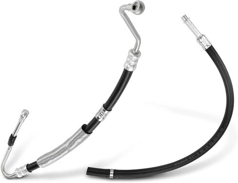 A-Premium 2 قطعة خرطوم التوجيه المعزز مجموعة خط خرطوم الضغط والإرجاع المتوافقة مع BMW 740i 1997-2001 740iL 1996-2001 4.4L in Saudi Arabia