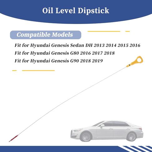 Oil Level Dipstick 26611-3CKA0 Compatible with Hyundai Genesis Sedan G80 G90 2013 2014 2015 2016 2017 2018 2019 Replace 266113CKA0 Gauge Rod in Saudi Arabia