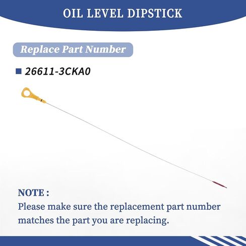 Oil Level Dipstick 26611-3CKA0 Compatible with Hyundai Genesis Sedan G80 G90 2013 2014 2015 2016 2017 2018 2019 Replace 266113CKA0 Gauge Rod in Saudi Arabia