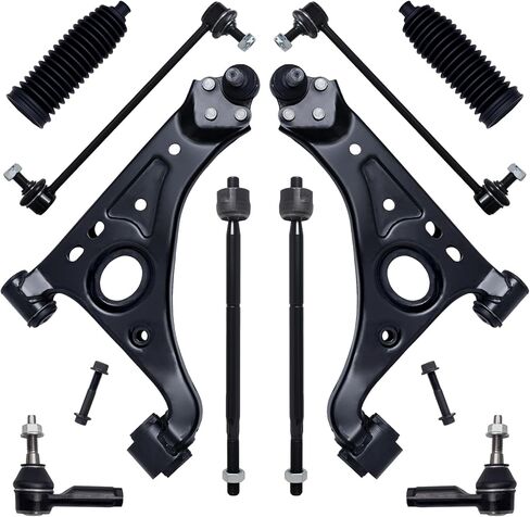 AUQDD 10Pc Front End Suspension Kit Fit For 2013-2022 Bu-ick Encore, 13-22 Chevy Trax, 2 Lower Control Arm w/Ball Joint 2 Sway Bar Link 4 Outer Inner Tie Rod End (# K623137 K750682 EV800936 ES801558) in Saudi Arabia