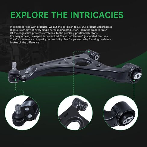 AUQDD 10Pc Front End Suspension Kit Fit For 2013-2022 Bu-ick Encore, 13-22 Chevy Trax, 2 Lower Control Arm w/Ball Joint 2 Sway Bar Link 4 Outer Inner Tie Rod End (# K623137 K750682 EV800936 ES801558) in Saudi Arabia