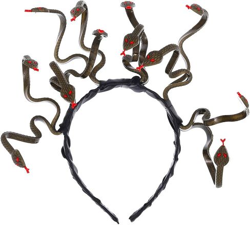 EARENT Medusa Snake Headband Greek Goddess Snake Headpiece Halloween Costume Party Supplies Hair Bands Rave Cosplay Hair Accessories for Women in Saudi Arabia