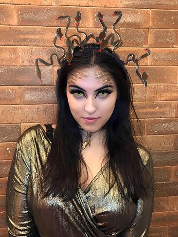 EARENT Medusa Snake Headband Greek Goddess Snake Headpiece Halloween Costume Party Supplies Hair Bands Rave Cosplay Hair Accessories for Women in Saudi Arabia