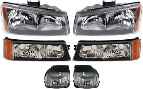 TRQ Lighting Kit Compatible with 03-04 Chevrolet GM2502224 GM2502257 GM2503224 GM2503257 GM2520185 GM2521185 GM2592123 GM2592127 GM2593127 in Saudi Arabia