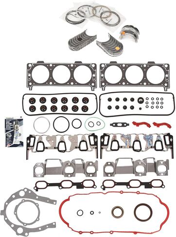 MA-5741117948-2 Full Gasket Set Bearings Rings Compatible With/For 05-09 Chevrolet Pontiac 3.4L OHV in Saudi Arabia