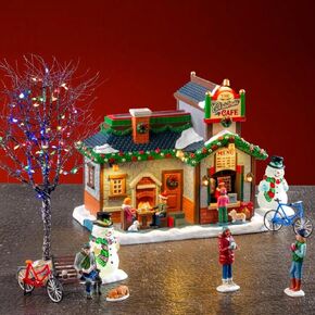 Lemax The Christmas Café Set, House Set, #56675 in Kuwait