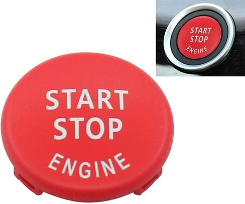 Red Start Stop Engine Button Switch Cover for BMW X5 E70 X6 E71 3 E90 E91 E92 E93 E87 E83 E89 320 520 525 328i(2007-2011) 335i 330i in Saudi Arabia