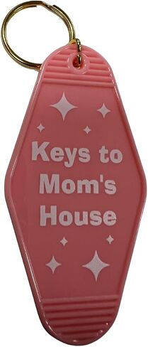 سلسلة مفاتيح موتيل على الطراز القديم "Keys to Mom's House"، باللون الوردي، تصميم فندقي عتيق in Saudi Arabia