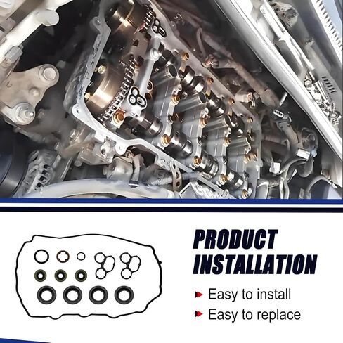ZOKYUYS® VS50825R حشية غطاء صمام المحرك، تناسب Toyota Camry 2.5، Highlander Sienna Venza 2.7L، RAV4 Lexus ES300h/NX300h، Scion TC 2.5L، 2010-2020، استبدال OEM VS50721 in Saudi Arabia