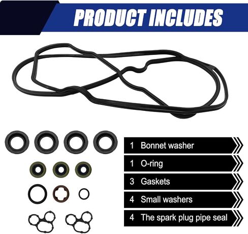 ZOKYUYS® VS50825R حشية غطاء صمام المحرك، تناسب Toyota Camry 2.5، Highlander Sienna Venza 2.7L، RAV4 Lexus ES300h/NX300h، Scion TC 2.5L، 2010-2020، استبدال OEM VS50721 in Saudi Arabia