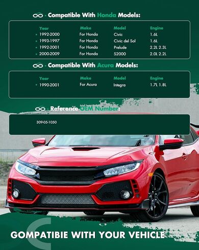 SCTIOO جسم الخانق B/D/F/H سلسلة W/TPS ومستشعر الخريطة-309051050 SCTIOO جودة مطورة تناسب Acura Integra، لهوندا Civic/Civic del Sol/Prelude/ S2000 (GSR B D 1.8L 2.2L) مجموعة جسم الخانق in Kuwait