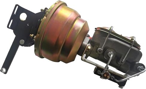 8" Dual Power Brake Booster, Replacement for Ford Truck 1957-1972 1" Master & Prop Chrome Brake Booster Master Cylinder in Saudi Arabia