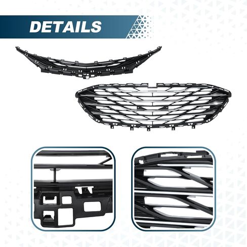 PENSUN Front Bumper Cover w/Grill Grille Trim Fit for Chevy Chevrolet Malibu 2019 2020 2021 2022 2023 2024 in Saudi Arabia