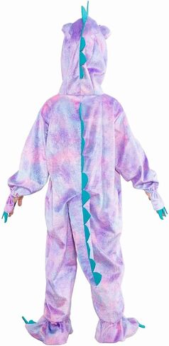 DearSun Child's T-Rex Dinosaur Costume Dinosaur Costume for Kids Fancy Dress Costume Hooded Romper Jumpsuit in Kuwait