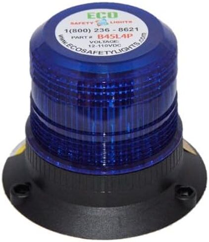 B45L4PAC 85-265 فولت تيار متردد LED تحذير الطوارئ ضوء السلامة متوسط ​​تأثير المنارة القوية 110 فولت 120 فولت 220 فولت 240 فولت (أزرق) in Kuwait