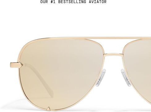 Quay - Sunglasses for Men & Women, Aviator Lenses with UV Protection, Oversized Sunglasses (High Key Large) in Saudi Arabia