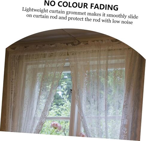 PRETYZOOM 75pcs Low Noise Curtain Grommets Reusable Eyelet Rings for Easy Installation for Roman Shades and Drapery for Home Decor in Saudi Arabia