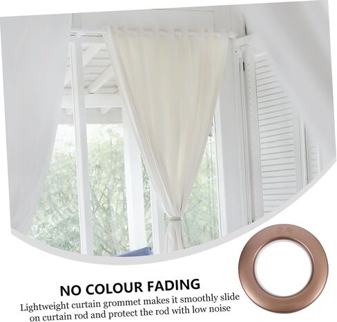 PRETYZOOM 75pcs Low Noise Curtain Grommets Reusable Eyelet Rings for Easy Installation for Roman Shades and Drapery for Home Decor in Saudi Arabia