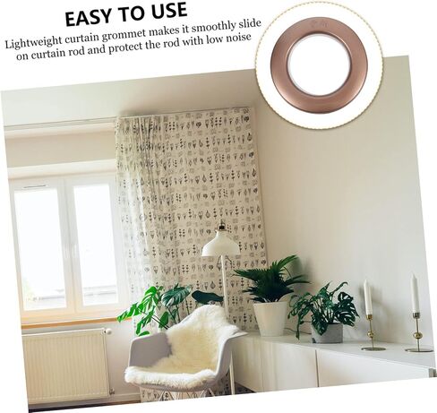 PRETYZOOM 75pcs Low Noise Curtain Grommets Reusable Eyelet Rings for Easy Installation for Roman Shades and Drapery for Home Decor in Saudi Arabia