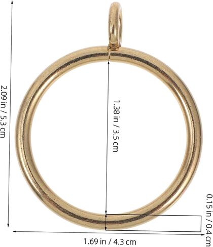 Alipis 20pcs Plated Curtain Clips Metal Drapery Holdbacks for Easy Installation Rods for Roman Blinds and Drapes Inner in Saudi Arabia