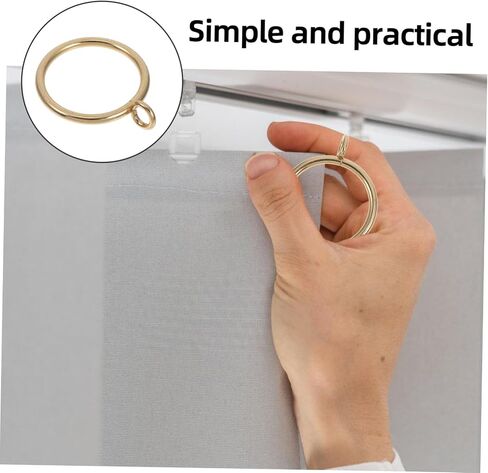 Alipis 20pcs Plated Curtain Clips Metal Drapery Holdbacks for Easy Installation Rods for Roman Blinds and Drapes Inner in Saudi Arabia