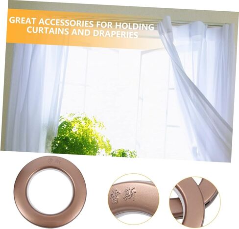 حلقة ستارة Luxshiny مكونة من 75 قطعة من الخطافات البلاستيكية ذات الحلقة الرومانية للضوضاء in Kuwait