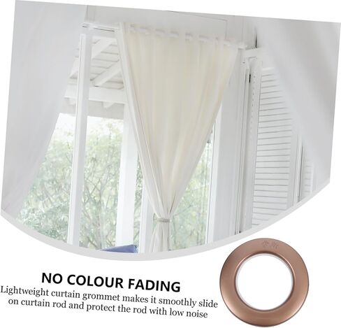 حلقة ستارة Luxshiny مكونة من 75 قطعة من الخطافات البلاستيكية ذات الحلقة الرومانية للضوضاء in Kuwait