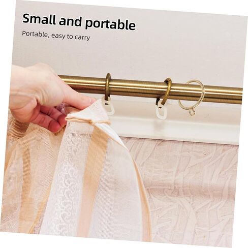 Cabilock 20pcs Metal Curtain Eyelets and Clips Drapery Holdbacks for Roman Shades and Drapes Finish Inner Easy Installation for Home in Saudi Arabia