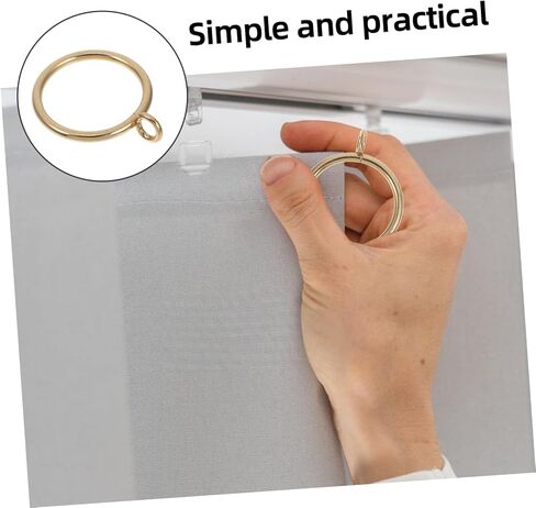 Cabilock 20pcs Metal Curtain Eyelets and Clips Drapery Holdbacks for Roman Shades and Drapes Finish Inner Easy Installation for Home in Saudi Arabia