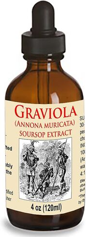 Organic Graviola Liquid Soursop Extract 4 oz Wildcrafted Tincture (Annona Muricata) : Immune System Booster (4oz) in Saudi Arabia