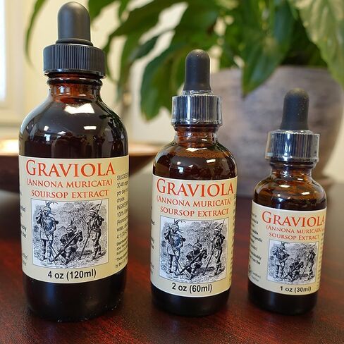 Organic Graviola Liquid Soursop Extract 4 oz Wildcrafted Tincture (Annona Muricata) : Immune System Booster (4oz) in Saudi Arabia