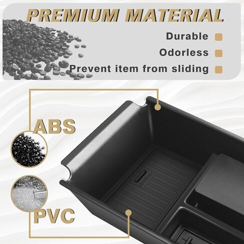 Muslogy Center Console Organizer Compatible with 2025 Nissan Kicks Accessories Armrest Middle Console Divider Storage Box with Coin Holder Card Slot Tray Divider Insert Organizer in Kuwait