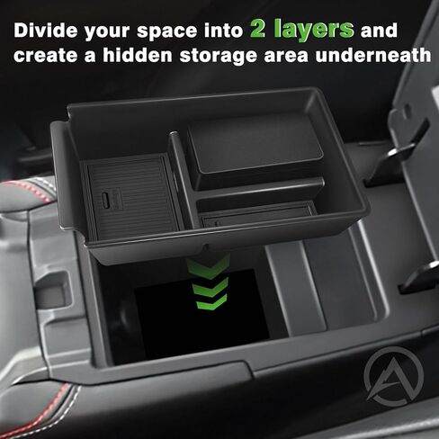 Muslogy Center Console Organizer Compatible with 2025 Nissan Kicks Accessories Armrest Middle Console Divider Storage Box with Coin Holder Card Slot Tray Divider Insert Organizer in Kuwait