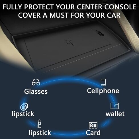 2025+ Forester Center Console شحن لاسلكي حصيرة واقية تناسب 2025 Forester (قاعدة Premium Sport Wilderness Limited Touring) وحدة التحكم المركزية إدراج بطانة مضادة للانزلاق ومضادة للغبار وحصائر مقاومة للماء in Kuwait