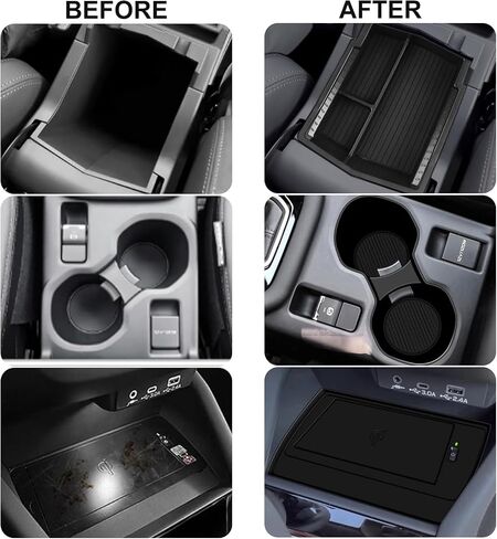 2025+ Forester Center Console شحن لاسلكي حصيرة واقية تناسب 2025 Forester (قاعدة Premium Sport Wilderness Limited Touring) وحدة التحكم المركزية إدراج بطانة مضادة للانزلاق ومضادة للغبار وحصائر مقاومة للماء in Kuwait