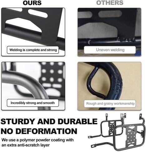 Xitomer Motorcycle Saddlebag Pannier Rack Compatible with NT 1100 2022-2025 Cargo Support Carrier Rear Luggage Rack Black in Saudi Arabia